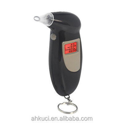 Personal Key Test Digital LCD Backlit Display Alcohol Breath Tester Machine Price Detector Chain Digital Breathalyzers With Printer