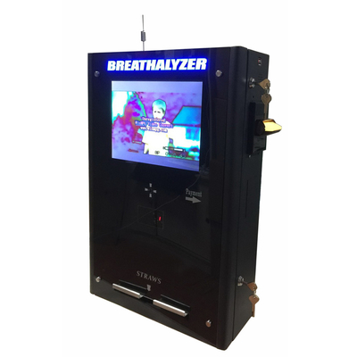 M2M Smart Alcohol Breath Analyzer Vending Alcohol Tester breathalyzer with Credit Card Banknote Acceptor and Reader Port